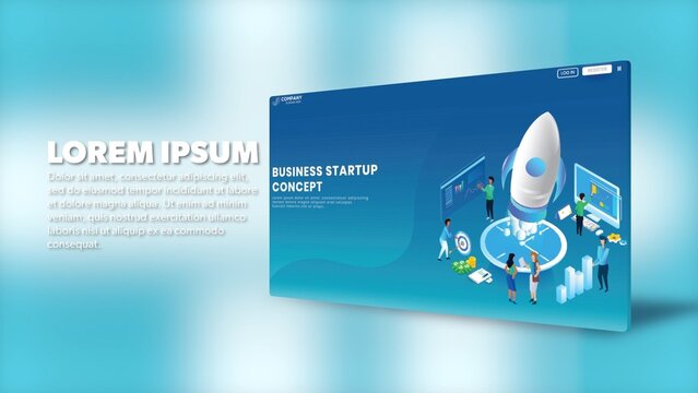 Modern Design Sleek Website Page Showcase Slideshow