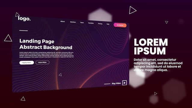 Dark Theme Business Web Page Showcase Slideshow