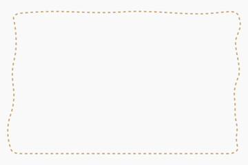 Dot frame beige background vector