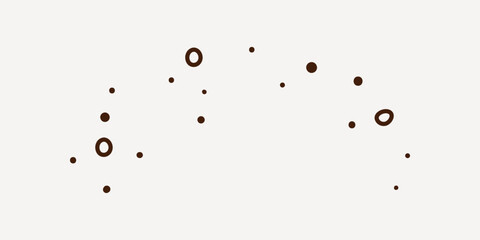 Winter snow, line art illustration vector