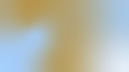 Golden yellow ochre and sky pale blue abstract background Color gradient ombre blend. Smooth transition. Soft light glow shimmer. Minimal elegant design. Noise grain blur texture for modern visual art
