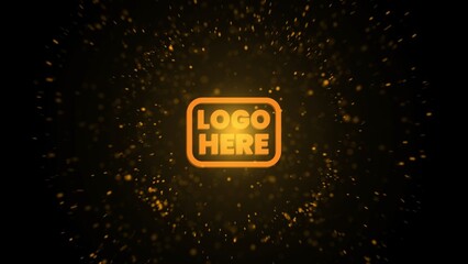 Snappy Particle Explosion Logo Reveal