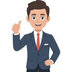 Businessman Giving Thumbs Up