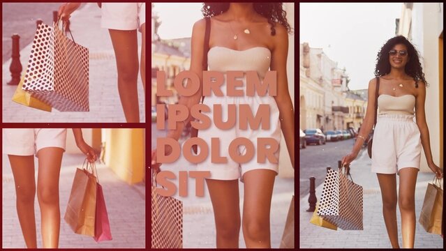 Multi Panel Collage Lens Leak Intro Opener