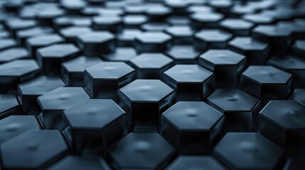 Fototapeta premium Repeating hexagon tech design