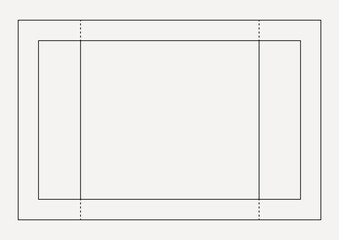 Minimal line, white, design element vector