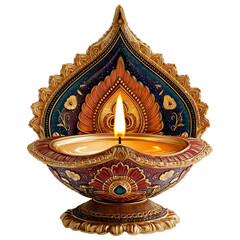 Happy Diwali Festive Diya Lamp 