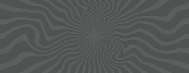 Fototapeta premium Gray background with swirling, wavy lines creating a hypnotic effect. The gray background has a smooth, flowing texture. Psychedelic pattern background vector. Gray background.
