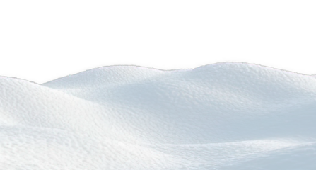 Snowy Winter Landscape PNG with Frosty Hills