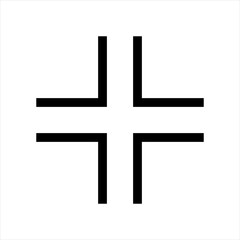 Full screen vector black icons. Set of full screen and exit full screen icon. Arrow mark icons. Scalability icons in flat style for web site, UI, mobile app. Vector illustration