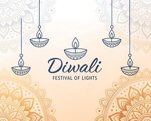 Diwali background, Creative happy diwali decorative diya illustration, Happy diwali post design, diwali or dipavali festival, Colorful happy diwali instagram post	