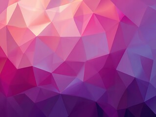 Fototapeta premium Pink & Purple Gradient Low-Poly Vector Background - High-Definition Design Stock for UI, Poster & Decorative Illustration