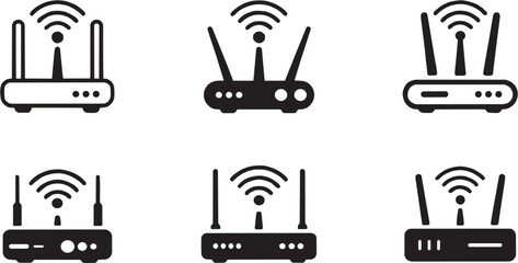 Fototapeta premium WiFi Router Icon