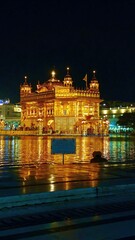  The Golden Temple at Night view 