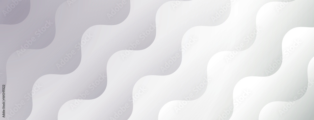 Wall mural wavy white background with a smooth texture. the background features a soft white color with gentle 