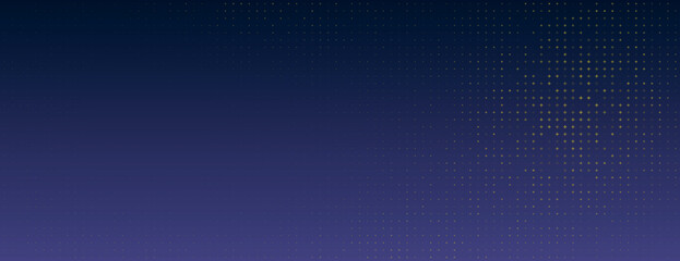 A dark blue background with a gradient style. The background features a dotted texture, blending blue with a subtle transition effect. Minimal halftone dotted texture vector background