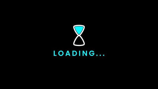 Hourglass Sand Falling Loading Title