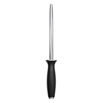 Knife sharpening steel for a kitchen or butcher