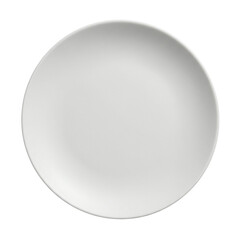 Empty white plate for food, a top view mockup