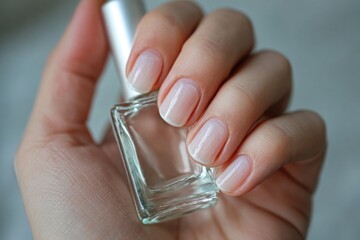 hand holding a glass of water