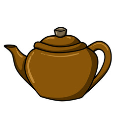 teapot isolated on white