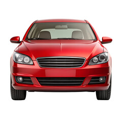 Red Sports Car Isolated PNG for Design and Advertising