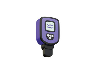dive computer icon 3d illustration render