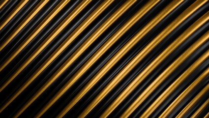 Obraz premium Luxury black and gold diagonal lines background with metallic texture, suitable for premium corporate materials.
