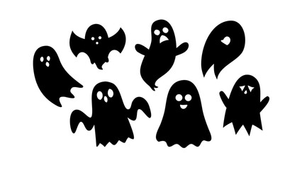 Adorable and Spooky Ghost Collection cute Halloween