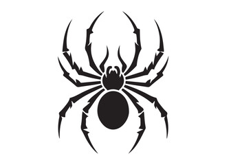 spider logo silhouette vector, spider silhouette vector design, spider animal silhouette logo, spider silhouettes design, halloween spider silhouette logo silhouettes vector on white background