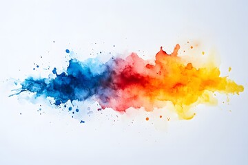 Watercolor splash background with vibrant colors for artistic design and creative projects use image