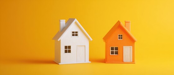 The vibrant houses representing diversity in modern home design and lifestyle.