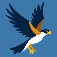 Naklejka premium eagle in the sky vector