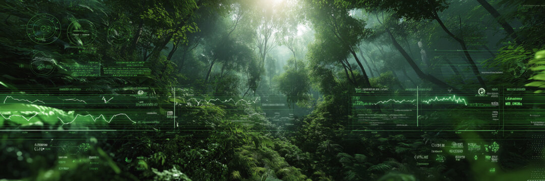 Copy space virtual  graph chart  bar chart line graph environment background banner. - Powered by Adobe