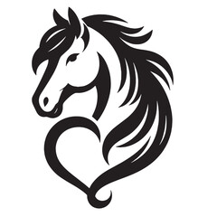 Fototapeta premium Horse Silhouette