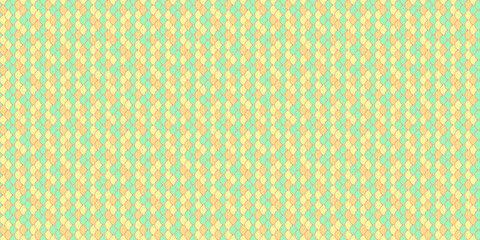Delightful pastel pattern featuring a repeating geometric design. Perfect for backgrounds, textiles, websites, and packaging.  Evokes feelings of spring, freshness, and serenity.