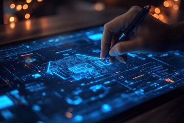 Digital Smart Contract Signing for Homeownership with AI Technology and Futuristic Interface