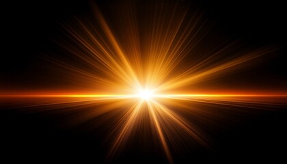 an orange beam shining from the left creating a dramatic highlight on a deep black backdrop create with ai