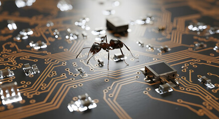Ant on Circuit Board Cybersecurity, Technology, and Natures Intrusion