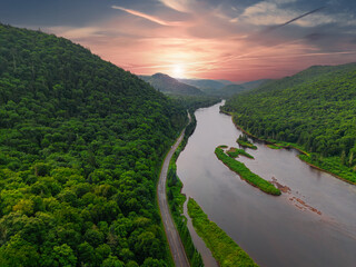 river in the mountains