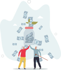 Family income . Financial management concept.human life.