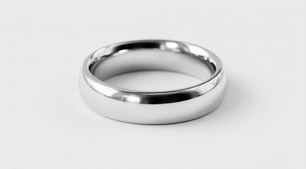 Polished, simple, metal ring