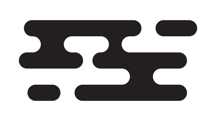 Black traditional Asian-style cloud