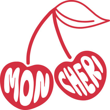 mon ch&eacute;ri svg, cherry svg