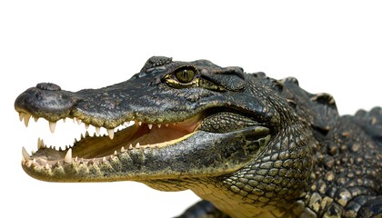 Obraz premium Close-up of a crocodile's head