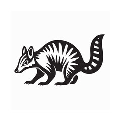 Numbat Animal Logo Vector Design with Modern Minimalist Style