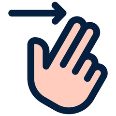 Obraz premium Swipe Right Icon