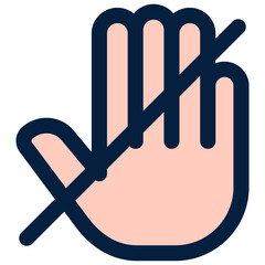 Obraz premium Dont Touch Icon