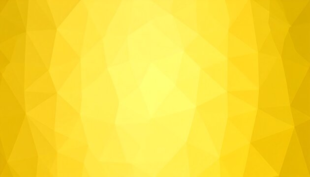 Radiant Yellow Low Poly Background with Angular Shapes and Bright Tone
