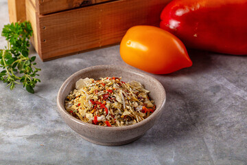 Dry vegetables seasoning for cooking